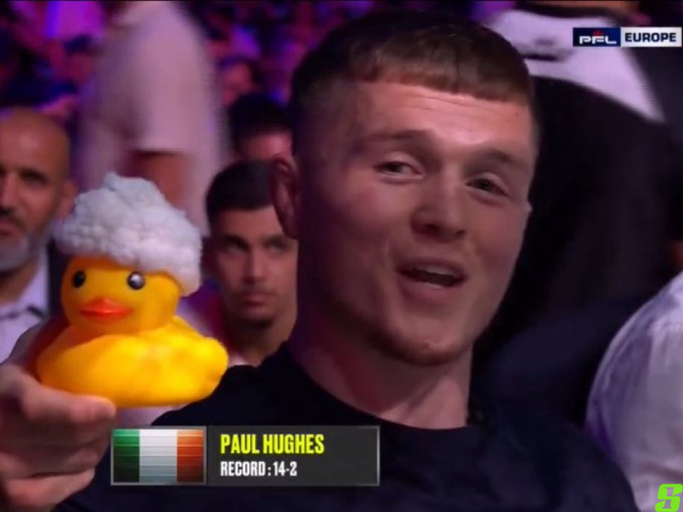 Пол Хьюз послал тонкий вызов Усману Нурмагомедову на PFL Europe 2 с помощью утёнка